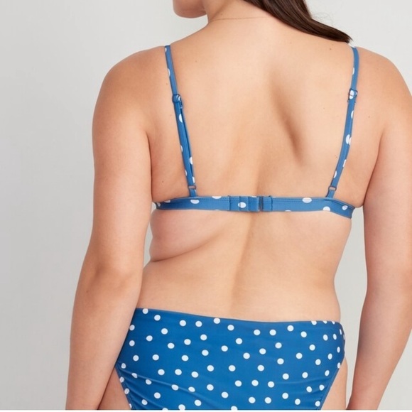 NWT! 2pc Bikini Set Blue Mosaic Triangle Bikini Swim Top & Bottom - Medium ๐ - Picture 6 of 12